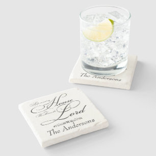 Serve the Lord personalized Stone Coaster