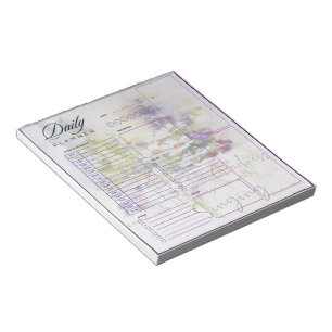 Serve the Lord with gladness floral day planner Notepad