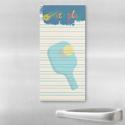 Serve Up Fun Pickleball Playtime Magnetic Notepad