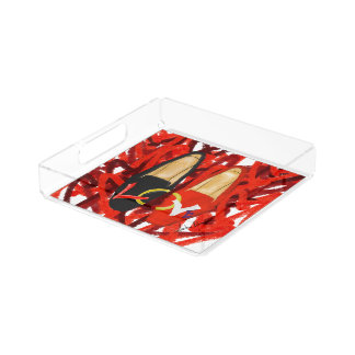 Served up shoes acrylic tray