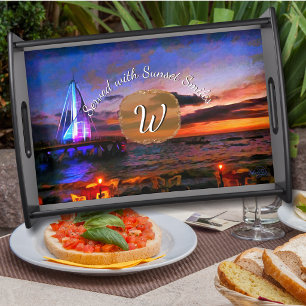 Served with Sunset Smiles 1182 Serving Tray