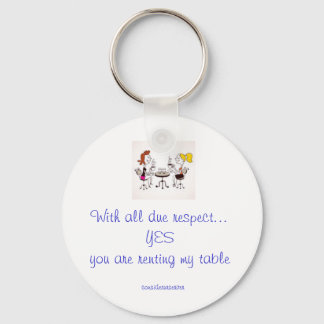 Server Rent My Table  Key Chain