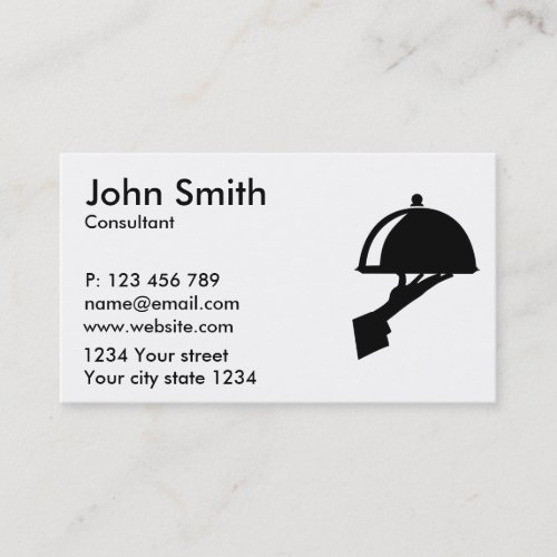 Server waiter business card