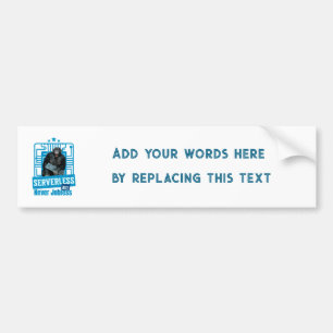 Serverless Funny Monkey Developer Humor Bumper Sticker