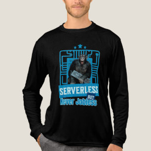 Serverless Funny Monkey Developer Humor Tri-Blend Shirt