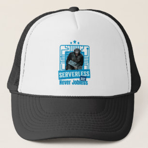Serverless Funny Monkey Developer Humor Trucker Hat