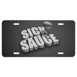 Serves Sick Sauce (Hockey) License Plate