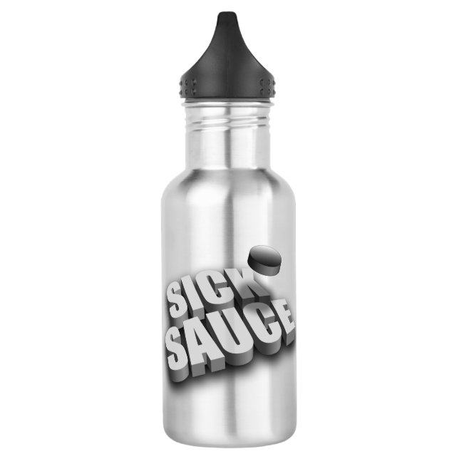 Serves Sick Sauce (Hockey) Water Bottle (Left)
