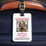 Service Animal Photo ID Badge Luggage Tag<br><div class="desc">Service Dog - Easily identify your dog as a working service dog, while keeping your dog focused and cut down on distractions while working with one of these k9 service dog id badges. Although not required, a Service Dog ID badge gives you and your service dog peace of mind and...</div>