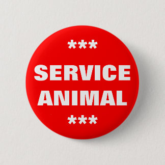 Service Animal Tag Button