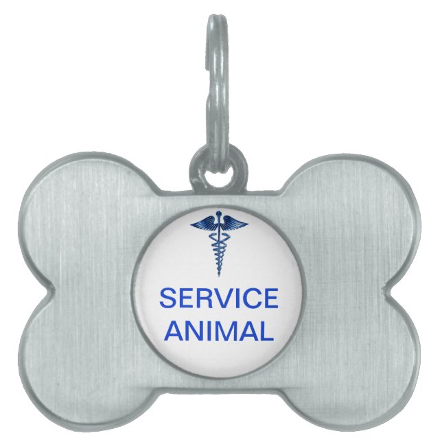 Service Animal Tag with Medical Logo (Front)