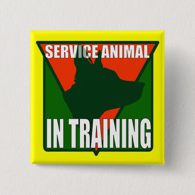 SERVICE ANIMAL TRAINING BUTTON (Front)