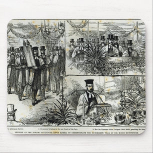 Service at the Jewish Synagogue Mouse Pad