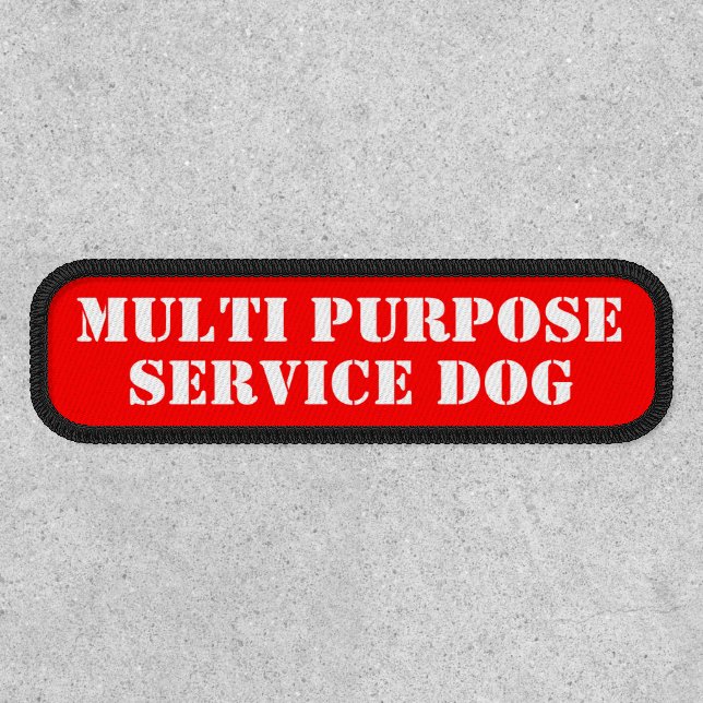 Service Dog Advice  Patch (Front)