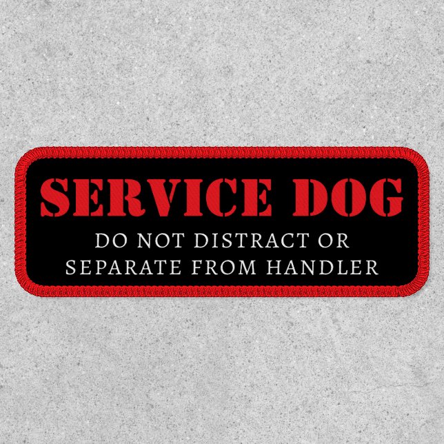 Service Dog Advice  Patch (Front)
