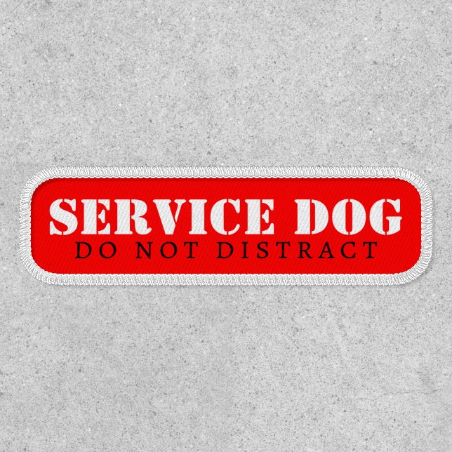 Service Dog Advice  Patch (Front)