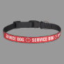 Service Dog Animal Medical Alert Symbol Red Pet Collar