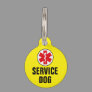 Service Dog Animal Medical Alert Symbol Yellow Pet ID Tag