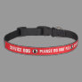 Service Dog Animal Working Do Not Pet Symbol Red Pet Collar