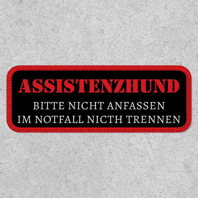 Service Dog Assistenzhund  Patch (Front)