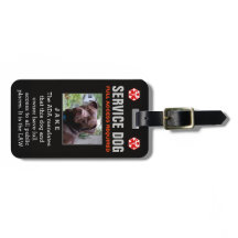 Service Dog - Black Full Access Required Badge
