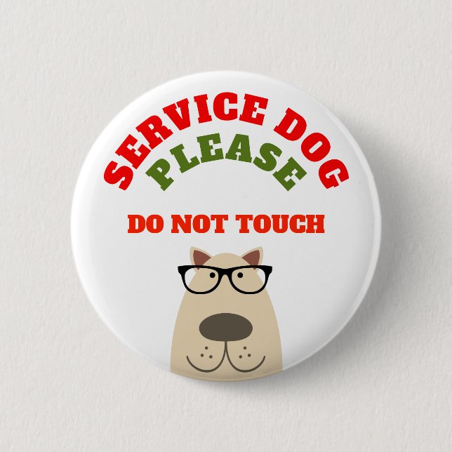 Service dog button (Front)