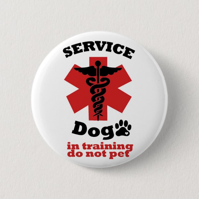 Service Dog Button (Front)