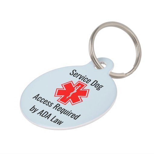 Service Dog Collar/ID Tag Zazzle