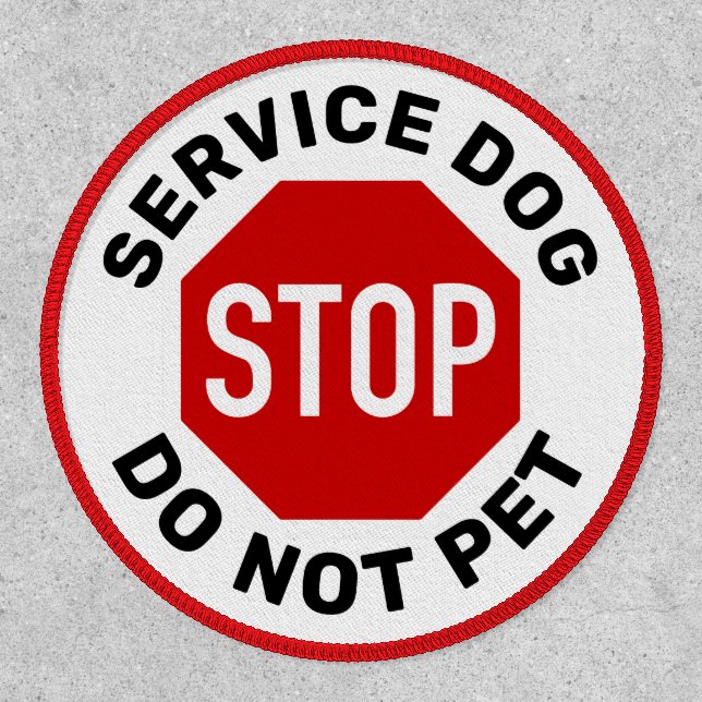 Service Dog Do Not Pet Patch (Front)