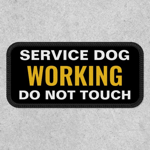 Service Dog Do Not Touch Patch