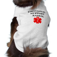 Service Dog Emotional Support Animal Tank Top Tee