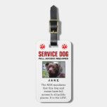 Service Dog - Full Access Required Badge Luggage Tag at Zazzle