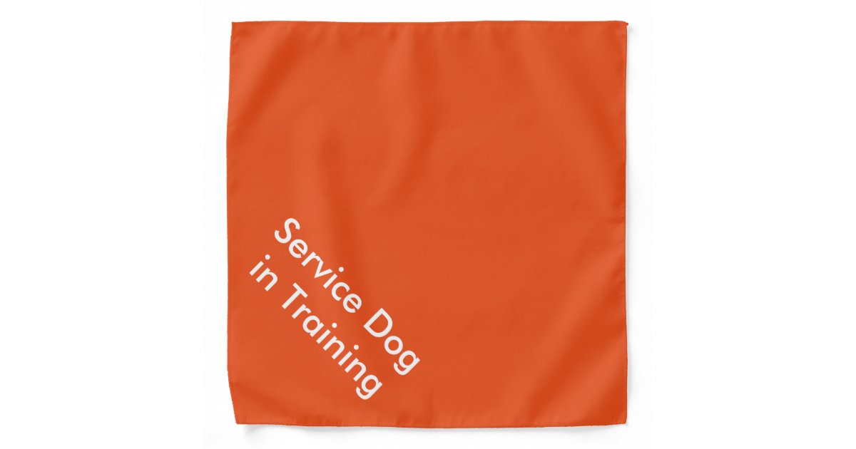 Service Dog in Training Bandana Zazzle