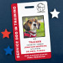 Service Dog In Training ID Custom Logo Photo Badge