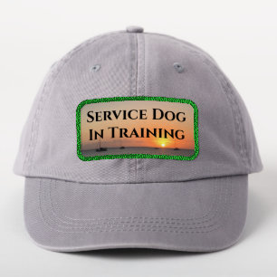 Service Dog In Training Nature Sunset Personalize Patch