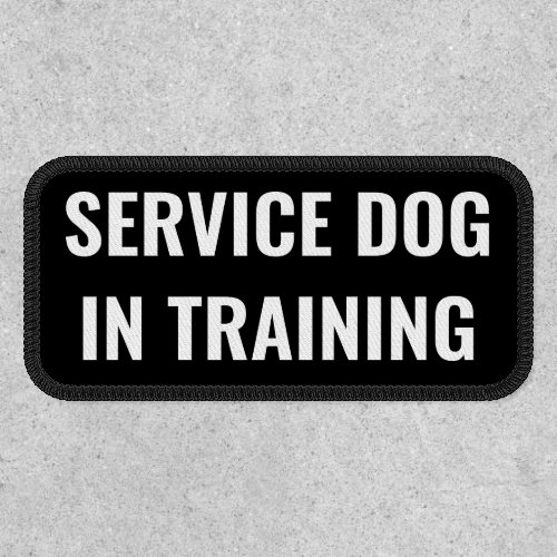 Service Dog In Training Patch