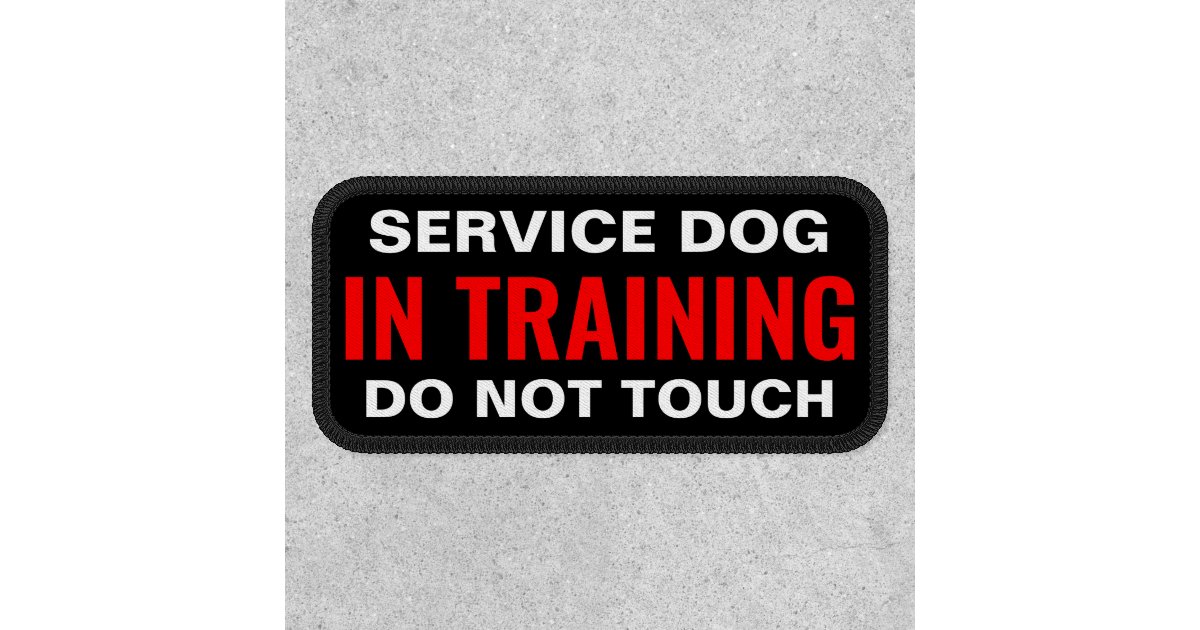 Service Dog In Training Patch Zazzle
