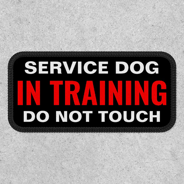 Service Dog In Training Patch Zazzle