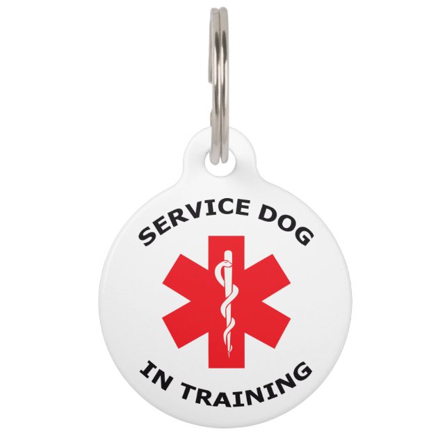 Service dog on sale in training tag