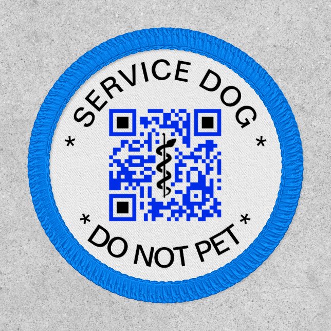 Service Dog Information Patch (Front)