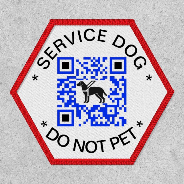 Service Dog Information Patch (Front)