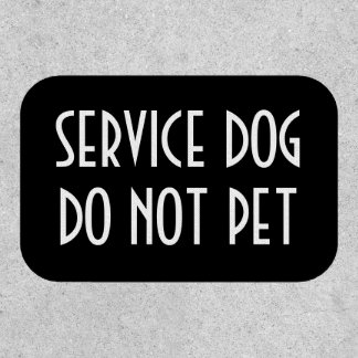 sERVICE DOG IRON ON PATCH