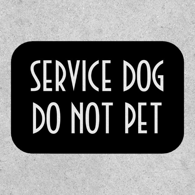 sERVICE DOG IRON ON PATCH (Front)