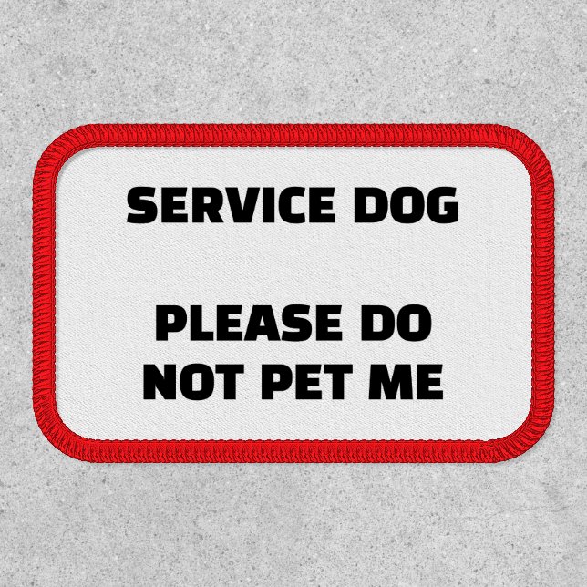Service Dog Iron-On Patch (Front)
