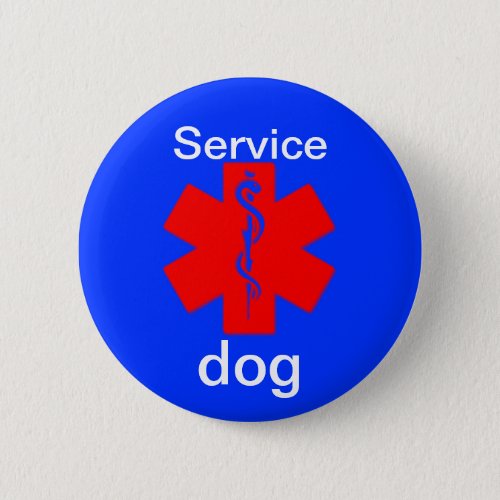 service dog medical alert symbol button