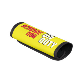 Service Dog On Duty Leash Wrap (Yellow)