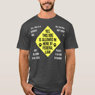 Service Dog Owner Law - Cute Service Animal T-Shirt