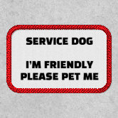 Service Dog Blue Velcro Dog Vest Patch