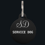 Service Dog. Pet ID Tag<br><div class="desc">This tag is for your pet that you use as a service dog. You can customize it to your needs.</div>