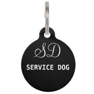 Service Dog. Pet ID Tag